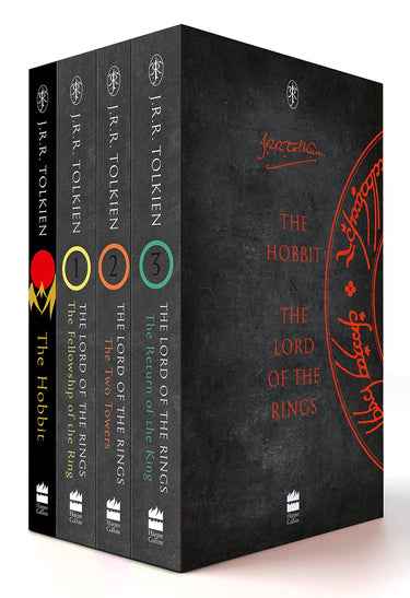The Hobbit and The Lord of the Rings four-book box set by J.R.R. Tolkien