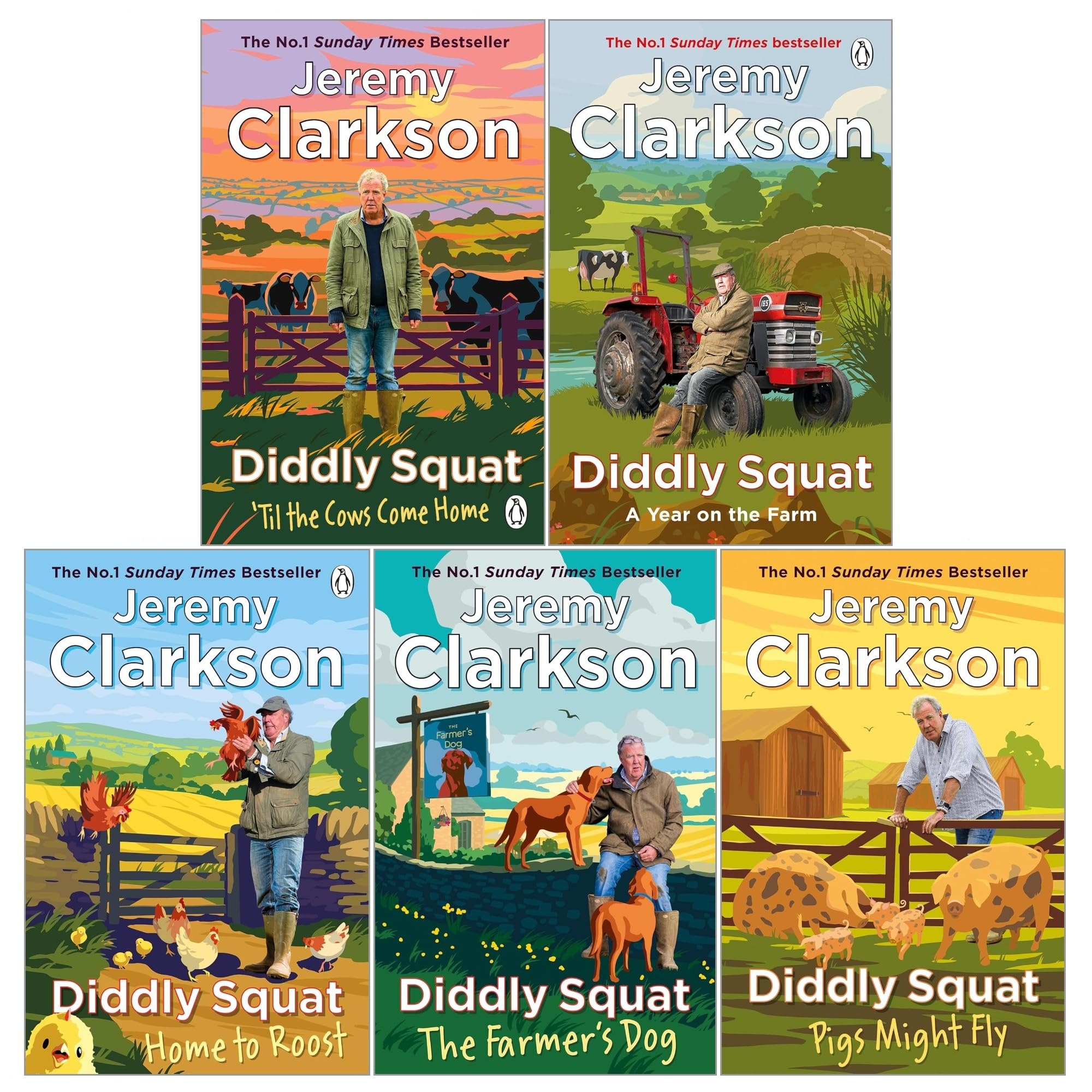Diddly Squat Series 5 Books Collection Set By Jeremy Clarkson A Year diddly-squat-series-5-books-collection-set-by-jeremy-clarkson-a-year