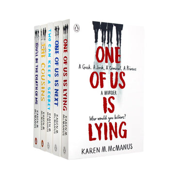 Photo of One Of Us Is Lying 5 Books Set by Karen McManus on a White Background