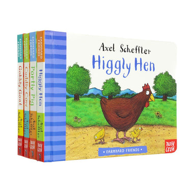 Photo of Axel Scheffler Farmyard Friends 4 Books Set on a White Background