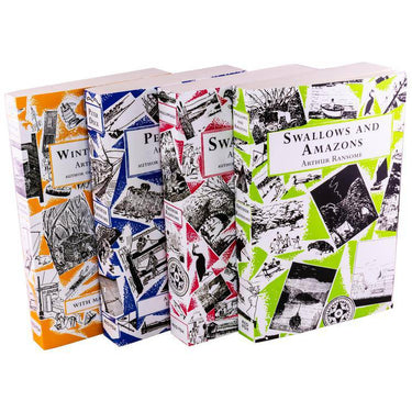 Arthur Ransome's Swallows And Amazons Collection 4 Books Set Winter Holiday - The Book Crib