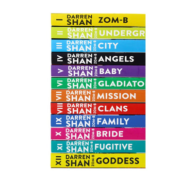 Darren Shan Zom-b 12 Books collection set inc Goddess, Fugitive, Bride, Family,