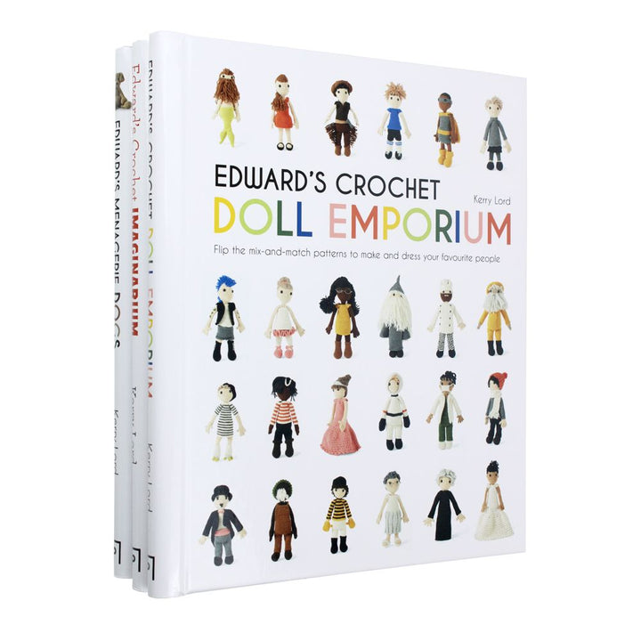 Kerry Lord Collection 3 Books Set (Edwards Crochet Doll Emporium, Imaginarium, Menagerie) Hardback