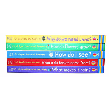 Usborne Lift the flap, First Questions and Answers 5 books box set collection