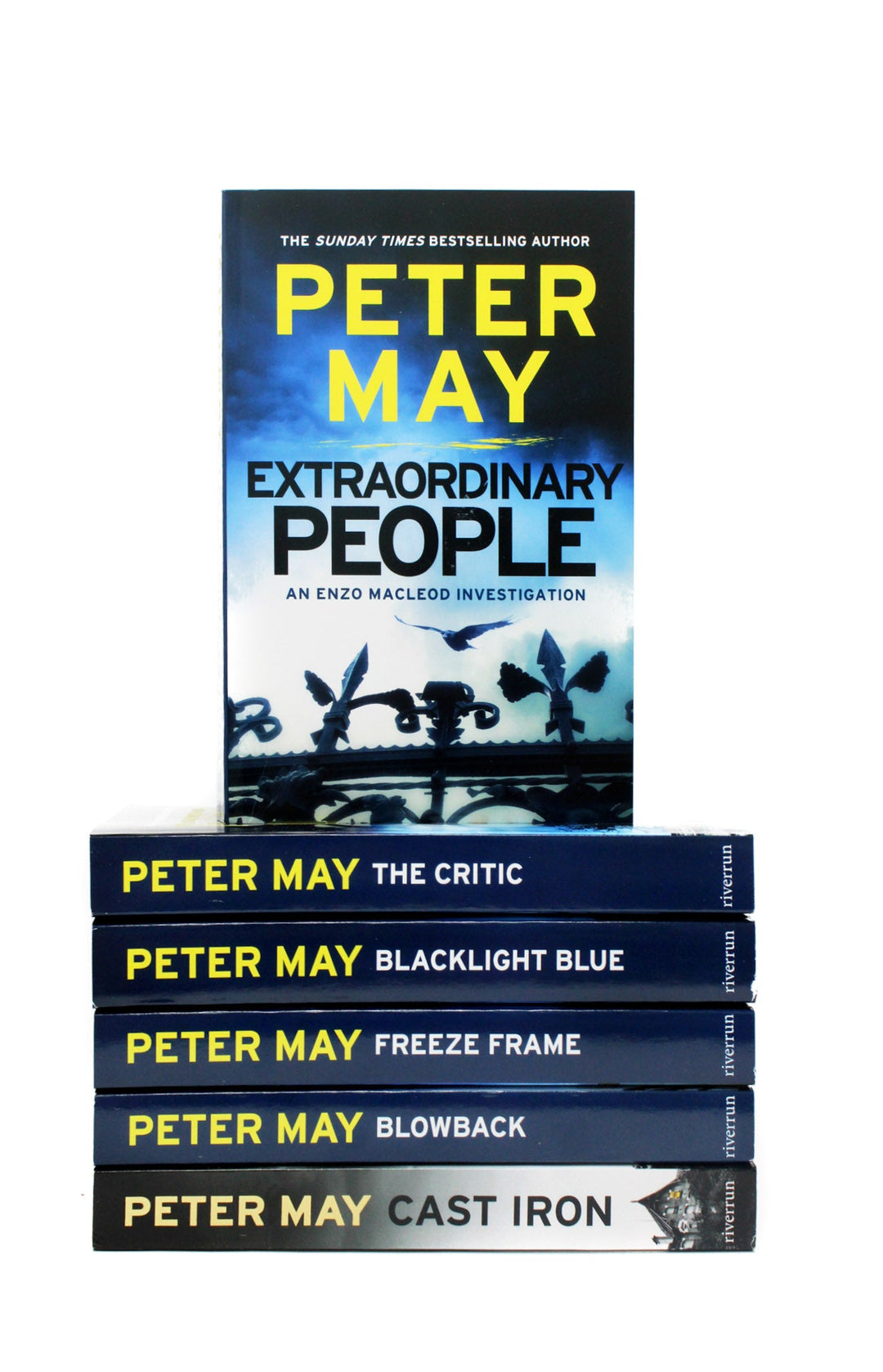 Photo of Enzo File Series 6 Books Set by Peter May on a White Background