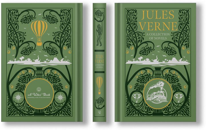 A Collection of Jules Verne Novels Leather Bound