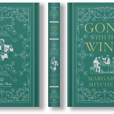 Gone with the Wind by Margaret Mitchell Leather Bound Book – Classic American Literature, Collectible Edition, Timeless Historical Romance Novel
