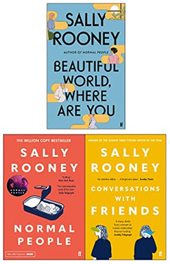 Sally Rooney Collection 3 Books Set (Beautiful World Where Are You , Normal People, Conversations with Friends)
