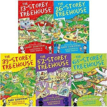 The 13 Storey Treehouse Collection 5 Books Set By Andy Griffiths & Terry Denton