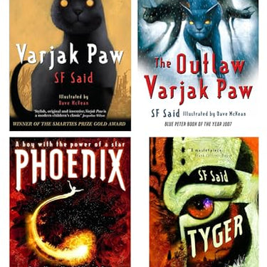 SF Said Collection 4 Books Set (Varjak Paw, Phoenix, The Outlaw Varjak Paw & Tyger)