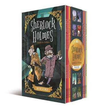 The Sherlock Holmes Retold for Children Collection 16 Books Box Set by Sir Arthur Conan Doyle & Retold By Alex Woolf