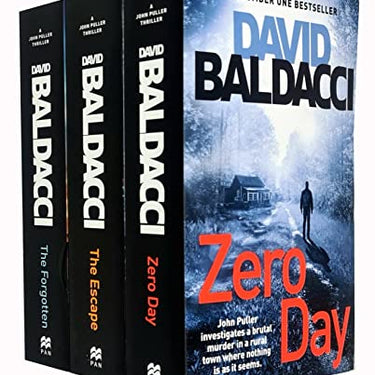 David Baldacci John Puller Series 3 Books Collection Set (Zero Day, The Forgotten, The Escape)