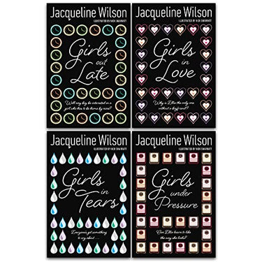 Jacqueline Wilson 4-Book Girls Series Collection | Girls in Love, Girls Out Late & More | Bestselling Fiction for Ages 10+, Popular Children's Author