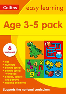 Collins Easy Learning Starter Set Ages 3-5: Perfect for Home Learning – Fun and Educational Preschool Books for Early Childhood Development