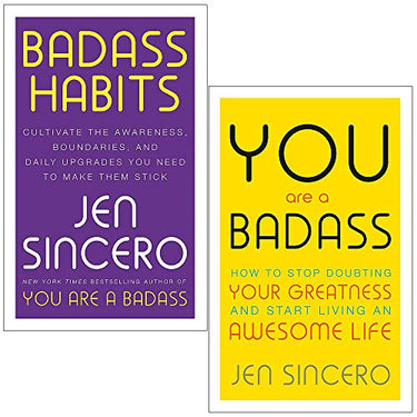 Badass Habits & You Are a Badass By Jen Sincero 2 Books Collection Set