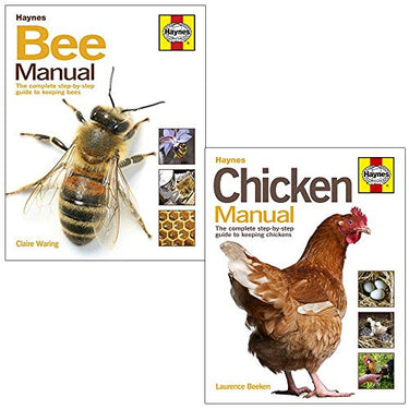 Haynes Bee Manual, Chicken Manual Book Collection Set by Claire Waring & Laurence Beeken | Beekeeping, Chicken Care, Sustainable Living, How-To Guides