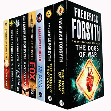 Frederick Forsyth 8-Book Set | The Kill List, The Cobra, Day of the Jackal & More | Spy Thriller, Crime Fiction, Suspense, Bestseller Series