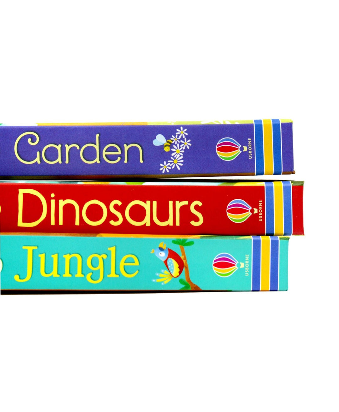 Usborne Pop Up 3 Books Set Collection by Fiona Watts, Jungle, Garden, Dinosaurs...