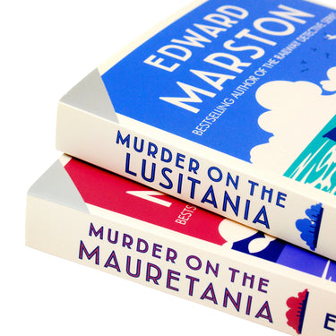 Ocean Liner Mysteries Series 2 Books Collection Set By Edward Marston (Murder on the Lusitania, Murder on the Mauretania)