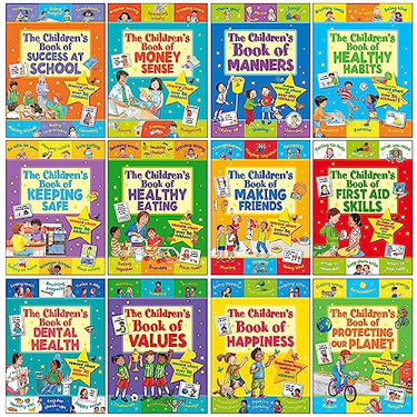 Star Rewards - Life Skills For Kids Collection 12 Books Set (The Children's Book Of Success At School, Money Sense, Manners, Healthy Habits, Keeping Safe, Healthy Eating & More)