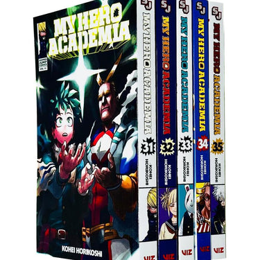 My Hero Academia 5 Book Set Volumes 31–35 by Kohei Horikoshi | Deluxe Manga Collection for Fans of Action, Adventure & Heroism