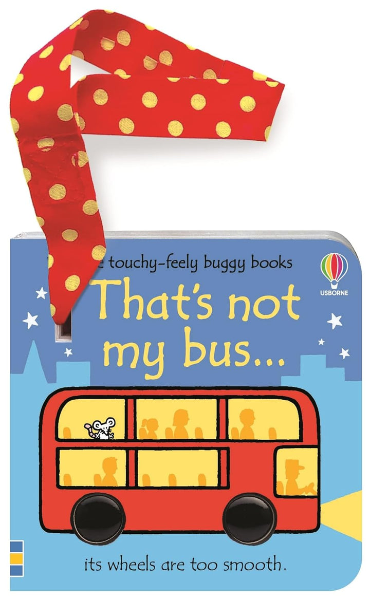 Usborne Touchy Feely That's Not My Dinosaur & That's Not My Bus 2 Buggy Books Set by Fiona Watt & Rachel Wells