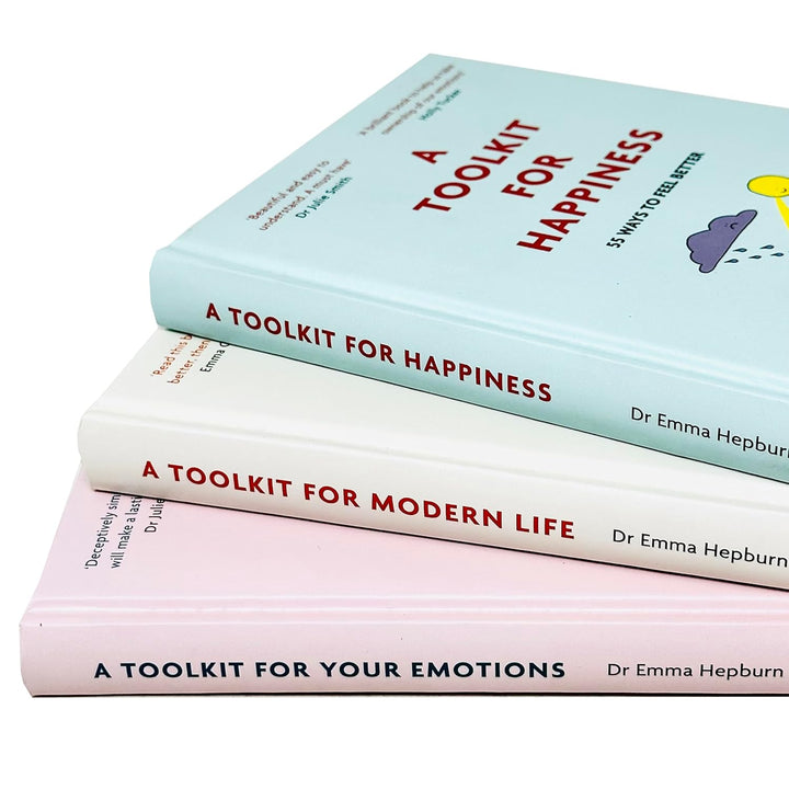 Dr Emma Hepburn collection 3 Books set (A Toolkit For Happiness, A Toolkit For Mordern life, A Tookit For Your Emotions)