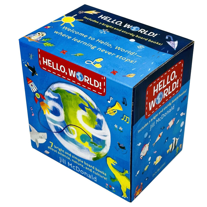 Hello, World! 7 Books Collection Box Set By Jill Mcdonald (Solar System, Weather, Birds, My Body, Dinosaurs, Music & Ocean Life)