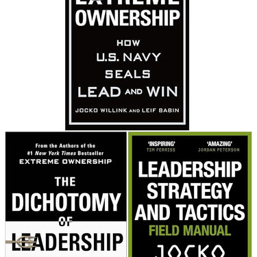 Jocko Willink 3 Book Set on Leadership Strategies, Tactics, and Extreme Ownership for Ages 12+