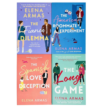 Elena Armas Collection 4 Books Set (The American Roommate Experiment, The Fiance Dilemma, The Spanish Love Deception and The Long Game) | Paperback