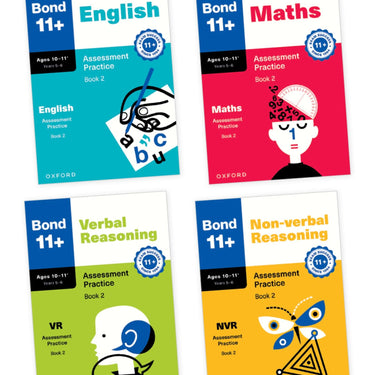 Bond 11+ Assessment Practice Papers Bundle for Age 10-11+ (Book 2) | For GL Assessment 2026 and other 11 plus exams | English, Maths, Verbal Reasoning and Non-verbal Reasoning (Bond: Assessment Papers)
