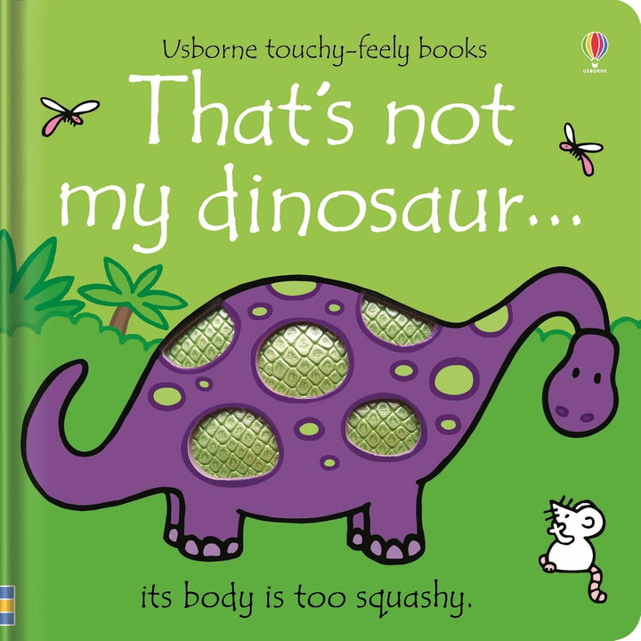 Usborne Touchy Feely 2 Books Collection Set (That's Not My Dinosaur & That's Not My Dinosaur Buggy Book) by Fiona Watt & Rachel Wells