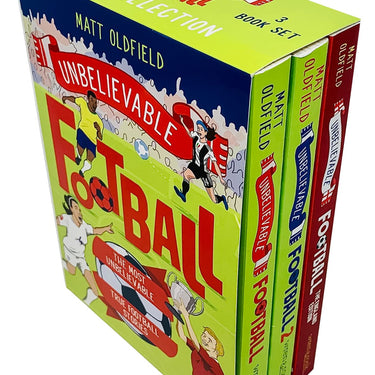 Unbelievable Football True Stories 3 Book Collection Box Set by Matt Oldfield – Amazing Kids Sports Books, Fun Nonfiction Reading for Children & Youth