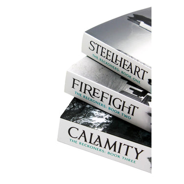 Brandon Sanderson Reckoners Series 3 Books Set  – Steelheart, Firefight, Calamity | YA Fantasy Fiction, Action, Heroes, Superpowers