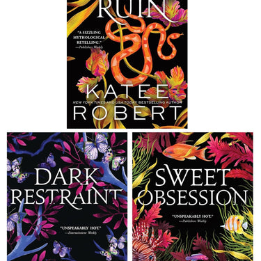 Dark Olympus Series Book 6 to 8 By Katee Robert 3 Books Collection Set (Midnight Ruin, Dark Restraint and Sweet Obsession)