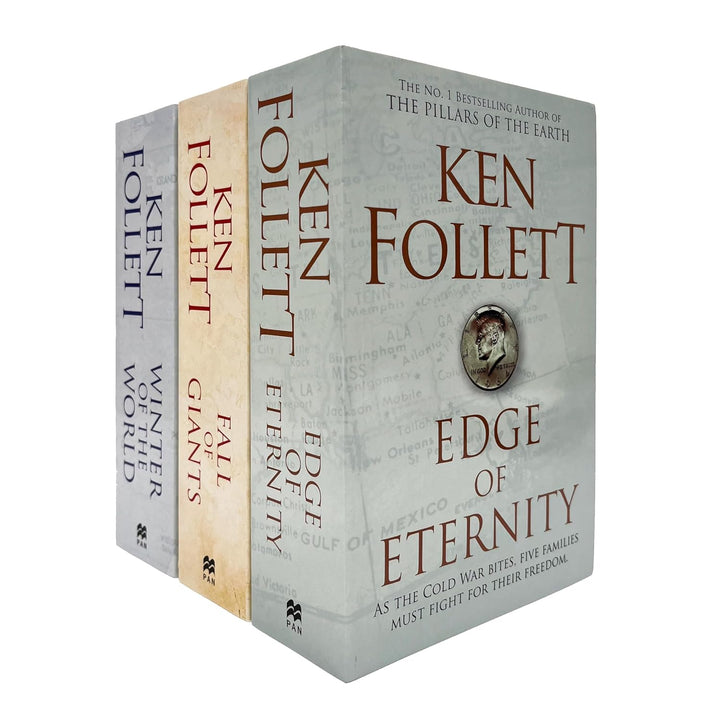 The Century Trilogy Collection 3 Books Set by Ken Follett (Fall of Giants, Winter of the World, Edge of Eternity)