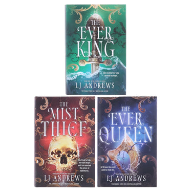The Ever Seas Series by LJ Andrews 3 Books Collection Set (The Ever King, The Ever Queen and The Mist Thief) | Hardcover