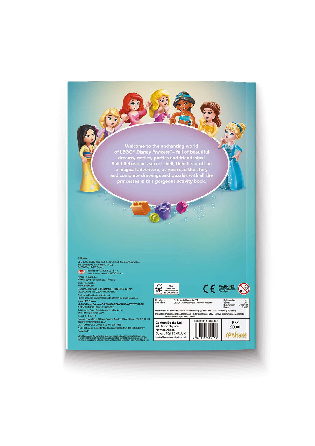 Lego Disney Princesses, Lego Mini Figure Activity Book, Ariel, Snow White, Mulan...