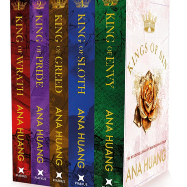 Kings of Sin Series by Ana Huang 5 Books Collection Box Set (King of Wrath, King of Pride, King of Greed, King of Sloth and King of Envy) | Paperback