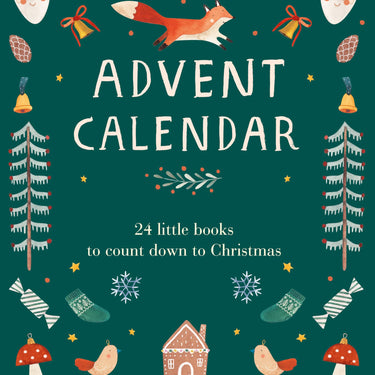 Christmas Advent Calendar by Alice Pasinetti – 24 Miniature Books with Festive Poems | Reusable Christmas Countdown & Tree Decorations