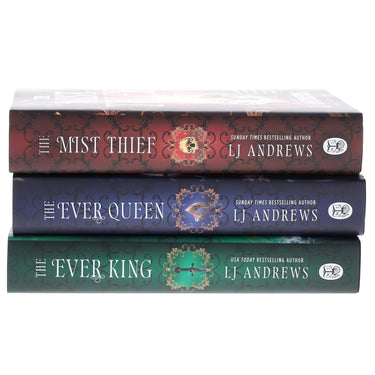 The Ever Seas Series by LJ Andrews 3 Books Collection Set (The Ever King, The Ever Queen and The Mist Thief) | Hardcover