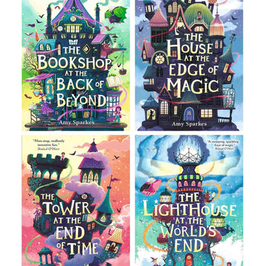 The House at the Edge of Magic Series – 4-Book Collection by Amy Sparkes | Fantasy Adventure, Middle-Grade Magic, Fun & Imaginative Storytelling