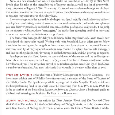 One Up on Wall Street Book by Peter Lynch: How to Use What You Already Know to Make Money | Paperback