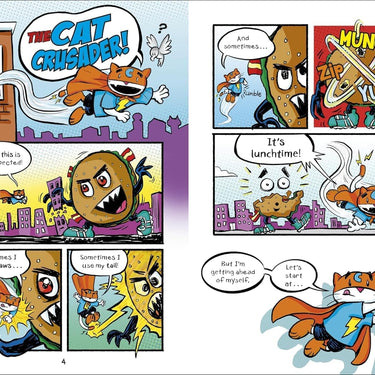 Max Meow Series By John Gallagher Graphic Novels 6 Books Collection (Cat Crusader, Donuts and Danger, Pugs from Planet X, Taco Time Machine, Attack of the ZomBEES & When Pancakes Go Bad, Really Bad)