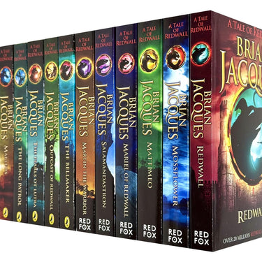 A Tale of Redwall Book Series 1-12 Books Collection Set By Brian Jacques (Redwall, Mossflower,Mattimeo, Mariel,Salamandastron,Martin the Warrior,Bellmaker,Outcast,Pearls of Lutra,Long Patrol and More)