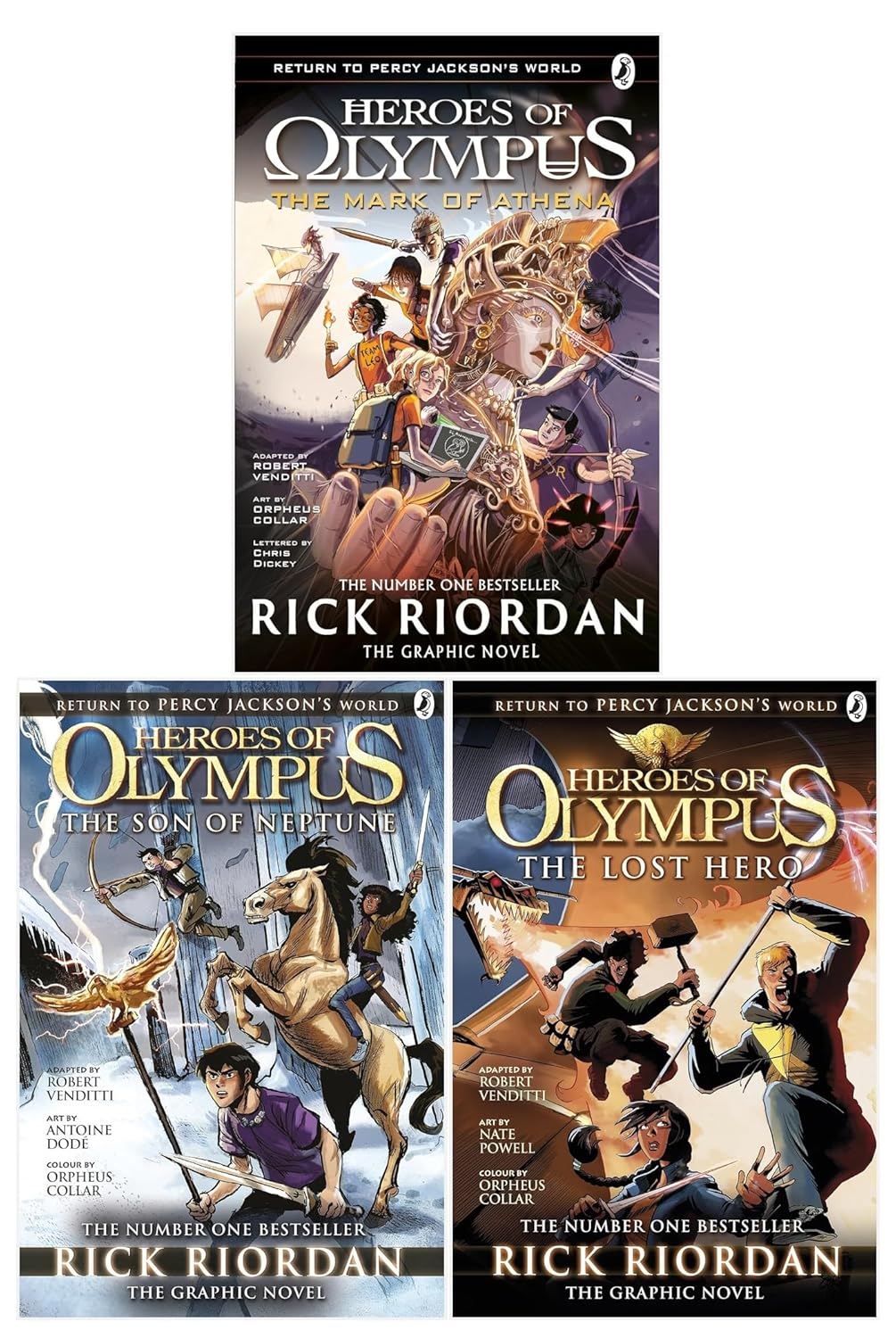 Heroes of Olympus 3 Books Collection by Rick Riordan for 12+ Readers ...