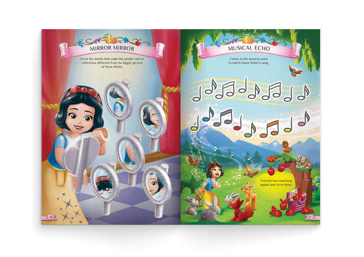 Lego Disney Princesses, Lego Mini Figure Activity Book, Ariel, Snow White, Mulan...