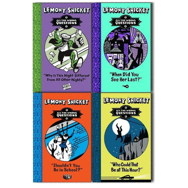 Lemony Snicket All The Wrong Questions 4 Books Collection Pack Set