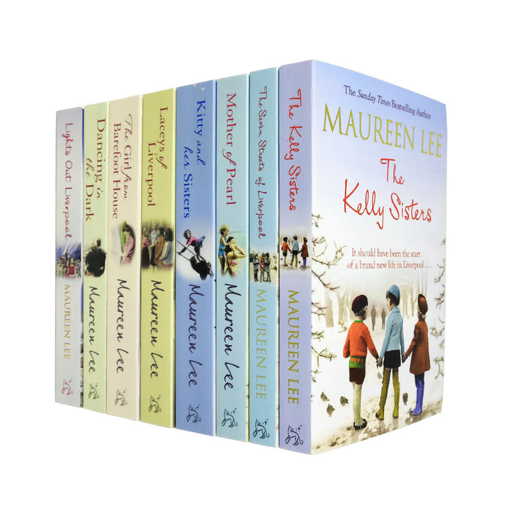 Maureen Lee Collection 8 Books Set Mother Of Pearl, Lights Out Liverpool NEW