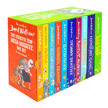 David Walliams The Terrific Ten Mega Massive 10 Books Box Set - Fun and Adventure for 8+ Years Children Paperback Young Readers family Fun Reading